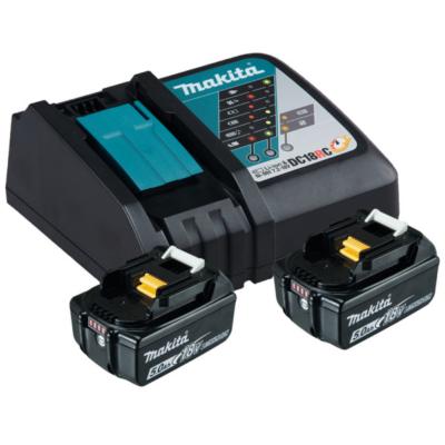 PACK ENERGIE 18V 2 BATTERIES 5AH BL1850B CHARGEUR MAKITA - 197570-9