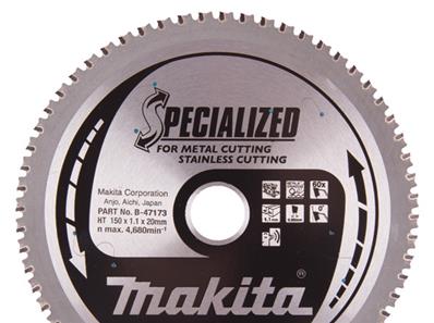 MAKITA LAME CARB MET INOX EFFICUT 150X20MM 48D ref B-69294