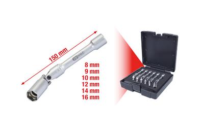 MODULE DOUILLES À BOUGIES DE PRÉCHAUFFAGE 3/8'' , 6 PCS - KS TOOLS