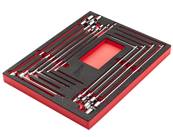 MILWAUKEE MODULE PACKOUT™ CLÉ EN T AVEC DOUILLE PIVOTANTE 10PCS 4932499295