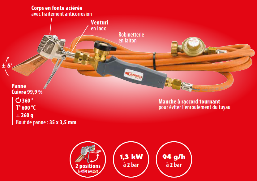 EXPRESS GUILBERT Pack de fer couvreur complet 66278 G EXP