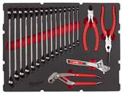 MILWAUKEE MODULE MOUSSE PACKOUT CLES/PINCES 19 PCS 4932493339