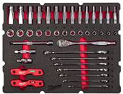 MILWAUKEE MODULE PACKOUT™ SET CLIQUET 3/8" 55PC 4932493640