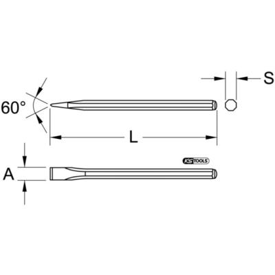 CISEAUX ÉLECTRICIEN CORPS OCTOGONAL - Ø 10 MM - L.250 MM - KS TOOLS