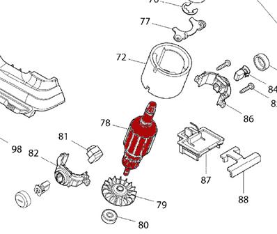 MAKITA INDUIT - 519235-7