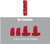 MILWAUKEE SUPPORT DE BATTERIE M12 PACKOUT  4932480708