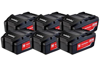 SET 6 X BATTERIES LI-POWER 18 V/5,2 AH METABO - 625152000