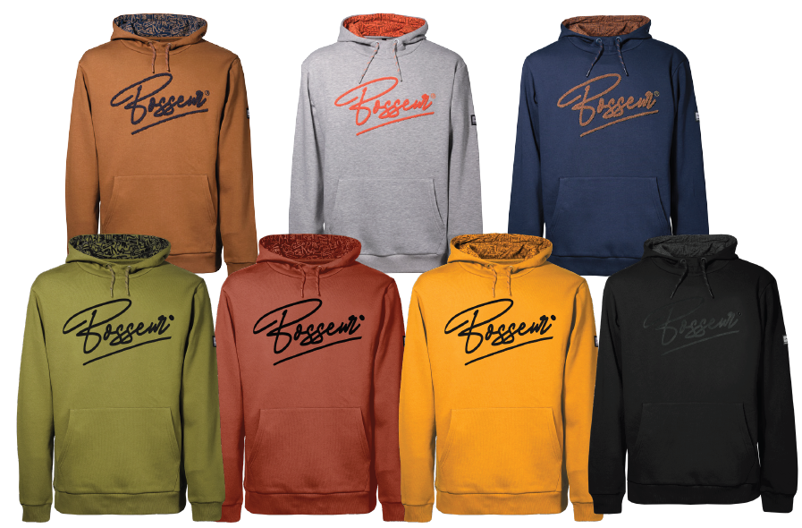 BOSSEUR Sweat-shirt à capuche doublée et imprimée LIZAR Olive S 11932-030