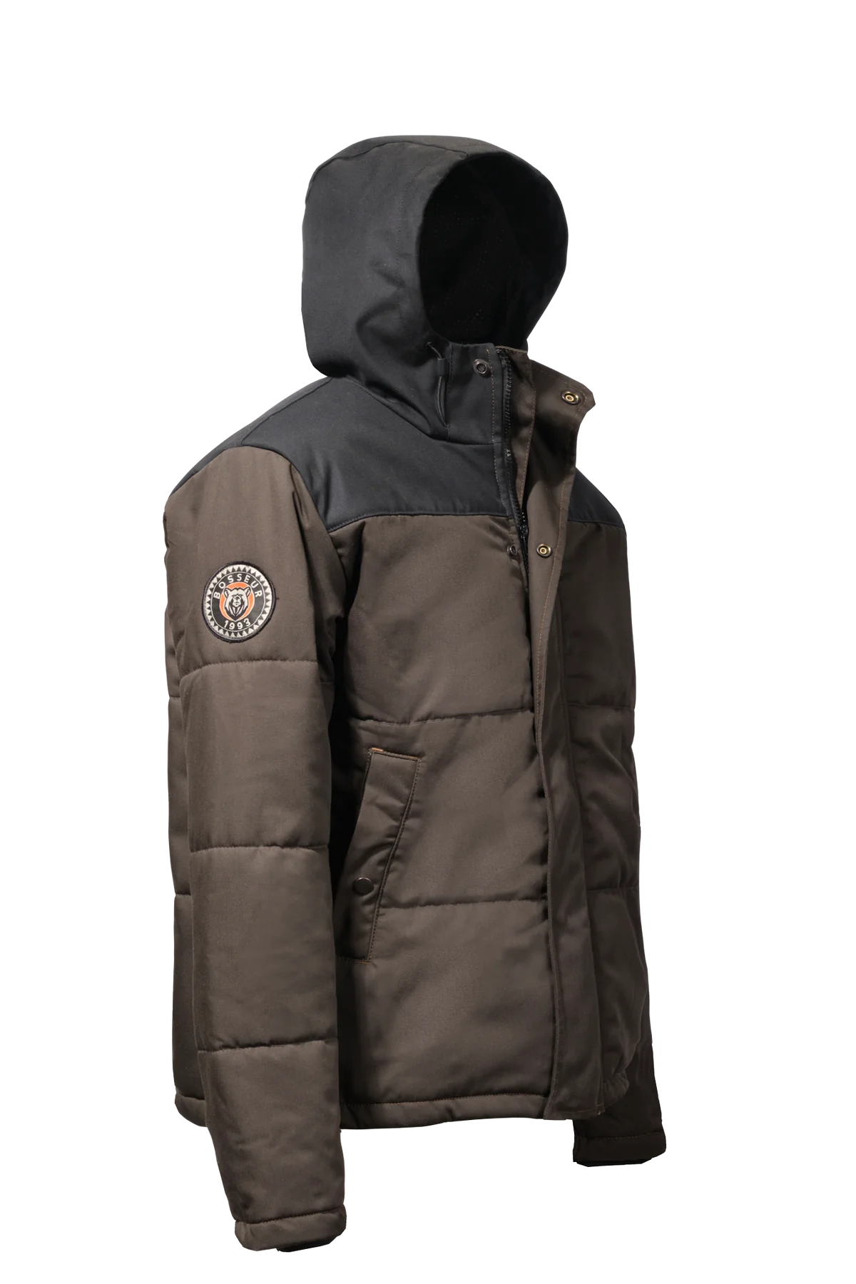 BOSSEUR Veste matelassée courte BEAR Ébène et Noir S 11724-019