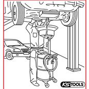 RÉCUPÉRATEUR D'HUILE PAR GRAVITÉ 65 L - KS TOOLS - 160.0001