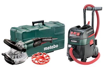 METABO Ponceuse rénovation RSEV 19-125 RT, Aspirateur ASR 35 M ACP