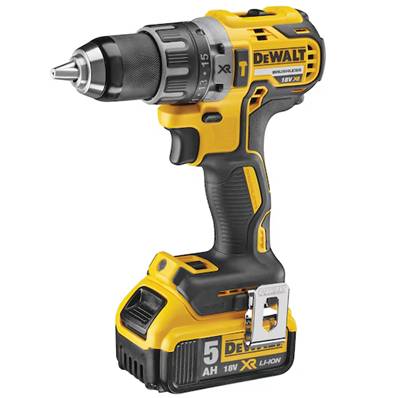 DEWALT PERCEUSE-VISSEUSE COMPACTE XR 18V 5AH LI-ION BRUSHLESS - 2 BATTERIES - DCD791P2-QW