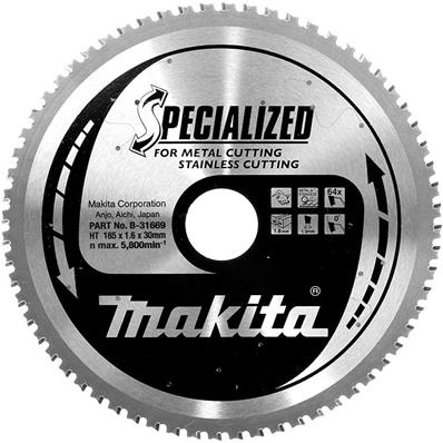 MAKITA LAM TCT PO SIL 185/30/64 INOX - B-31669