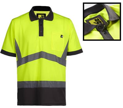 NW POLO HAUTE VISIBILITÉ 1226 JAUNE - APOLLO 2XL