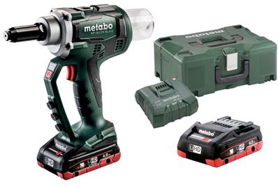 Riveteuse 18V NP 18 LTX BL 5.0 2x LiHD 4,0 Ah, ASC 55, metaBOX METABO