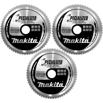 LAMES CARBURE METAL/INOX PO 185X30MM 64D (3 PCS) MAKITA - B-34774