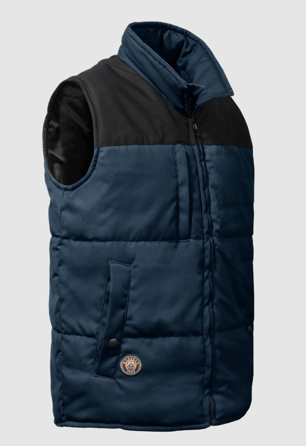 BOSSEUR Gilet matelassé BERNI Bleu et Noir S 11905-013