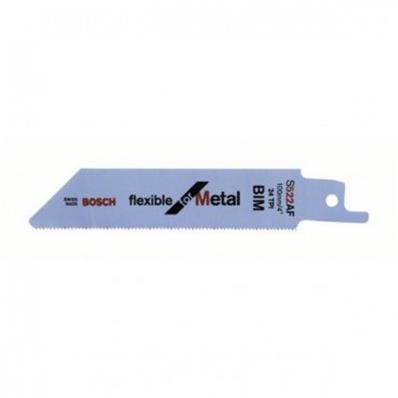 BOSCH 5 Lames scie sabre BIM Flexible Métal 100mm S522AF - 2608656010