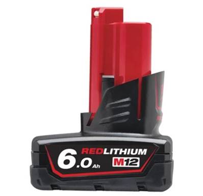 Batterie M12™ 6.0 Ah Milwaukee Red Lithium-ION 4932451395