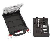 MILWAUKEE COFFRET 28PCS PACKOUT CLÉ ET DOUILLE À CLIQUET 1/4" 4932478812