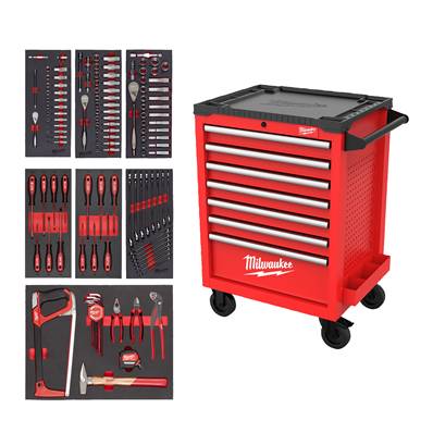 MILWAUKEE SERVANTE EQUIPÉE 7 TIROIRS 69CM TOOLGUARD™ 196 OUTILS​ 4932499182