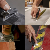 TOUGHBUILT CUTTER GRATTOIR 2 EN 1 5 LAMES TB-H4S5-01-BEA 