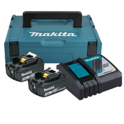 PACK 18V 2 BATTERIES 3AH BL1830B CHARGEUR MAKPAC1 MAKITA - 197952-5