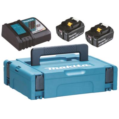 PACK 18V 2 BATTERIES 6AH BL1860B CHARGEUR MAKPAC MAKITA - 198116-4