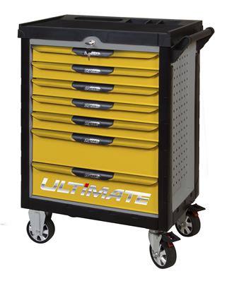 SERVANTE ULTIMATE GRISE ET JAUNE, 7 TIROIRS - KS TOOLS - 814.0007