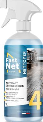 DALEP 4 - NETTOYANT DÉGRISEUR BOIS Prêt à l'emploi - Pulvérisateur de 1L