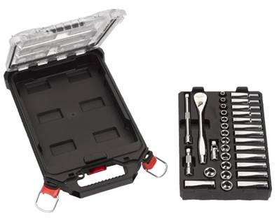 MILWAUKEE COFFRET 32PCS PACKOUT CLÉ ET DOUILLE À CLIQUET 3/8" 4932478813