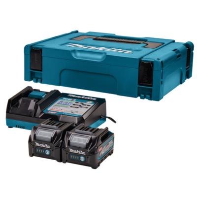 PACK 40V 2 BATTERIES 2AH BL4020 + CHARGEUR MAKPAC1 MAKITA - 191V15-1