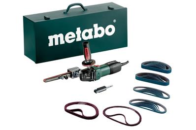 Lime à bande Inox BFE 9-20 Coffret avec set d'accessoires METABO
