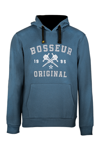 BOSSEUR Sweat-shirt à capuche doublée FUEGO Bleu S 12099-001