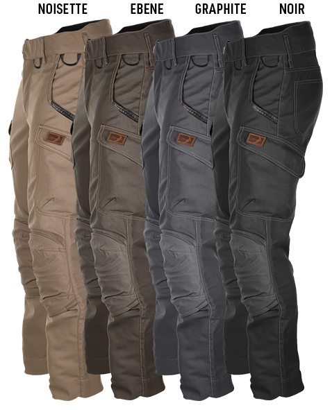 BOSSEUR Pantalon HARPOON MULTI standard Ébène 36 11110-001
