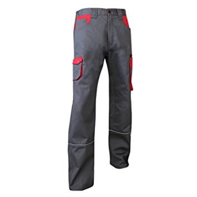 LMA Pantalon bicolore biais rétro gris/rouge - T50