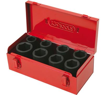 COFFRET DE DOUILLES LONGUES À CHOCS 3/4'', 8 PCS - KS TOOLS