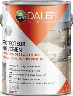 DALEP PROTECTEUR NORVÉGIEN Protection Bois Prêt à l'Emploi - Pot 5L