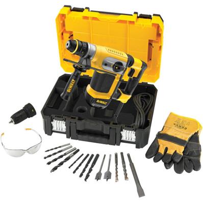 PERFORATEUR SDS-PLUS 1000W 4.2J + ACCESSOIRES - DEWALT - D25417KT-QS