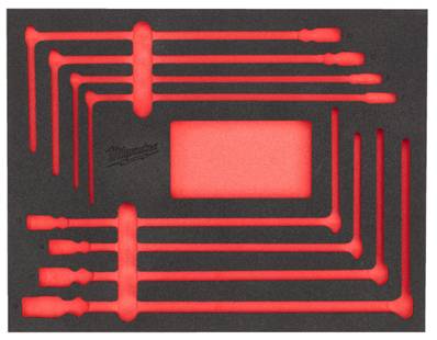 MILWAUKEE MODULE VIDE PACKOUT™ CLÉ EN T AVEC DOUILLE PIVOTANTE 4932499296