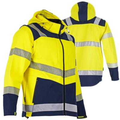 LMA Veste jaune VISEUR Softshell bicolore 3 couches - AUTHENTIC HV - 