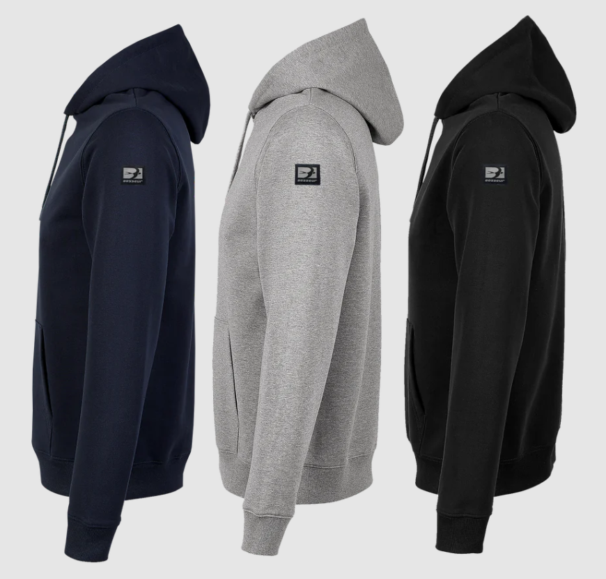 BOSSEUR Sweat-shirt à capuche doublée COLTON Gris chiné S 11789-013