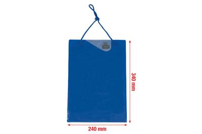 TABLETTE DE FICHE DE TRAVAUX A4 SACOCHE PR CLÉS - BLEUE - KS TOOLS