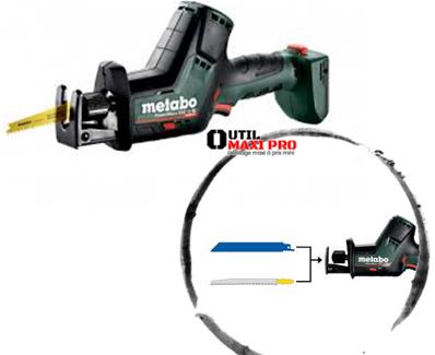 METABO Scie sabre 12 V SSE 12 BL nu, metaBOX - 602322840