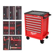 MILWAUKEE SERVANTE EQUIPÉE 7 TIROIRS 69CM TOOLGUARD™ 196 OUTILS​ 4932499182