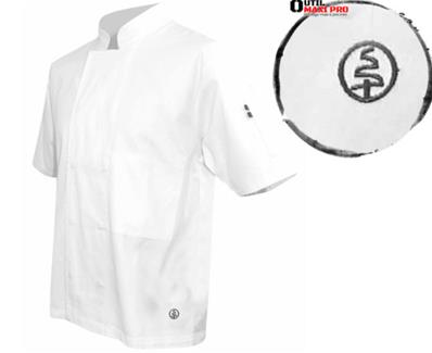 LMA Veste cuisinier MC pressions cachées 100% Coton MERLU - T1