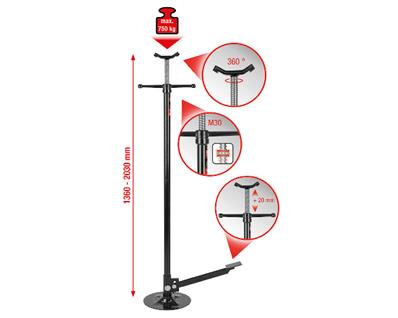 ETAI TÉLESCOPIQUE À PÉDALE - KS TOOLS - 160.0342