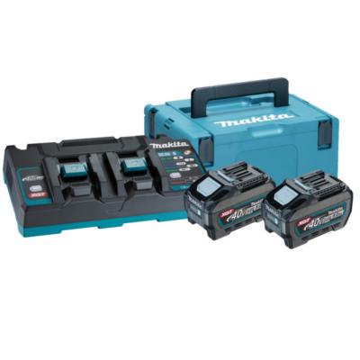 PACK 40V 2 BATTERIES 5AH BL4050F + CHARGEUR MAKPAC3 MAKITA - 191U13-9