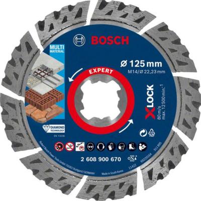 DISQUE TRONÇONNER DIAMANTÉ X-LOCK MULTIMATERIAL 125X2,4X12MM BOSCH