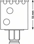 SCIE-TRÉPAN DIAMANTÉE DIAMOND FOR HARD CERAMICS 19 MM, 3/4" BOSCH